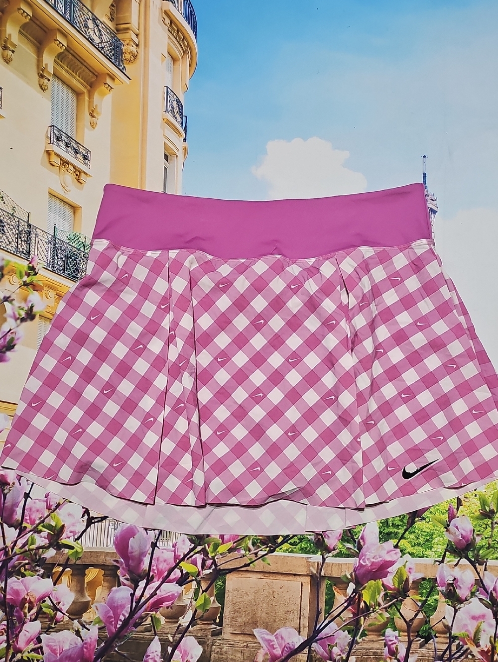 Nike Pink Checkered Skort Size XL New